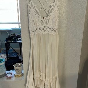 Free People white slip dress - S